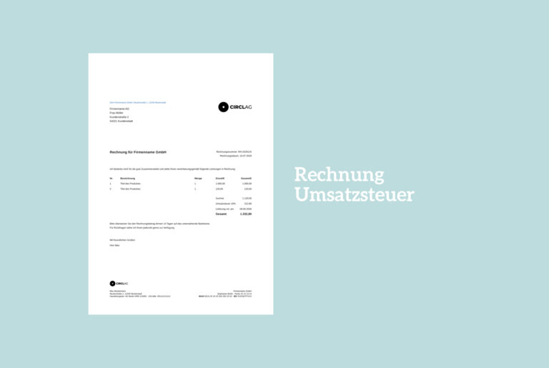 Rechnung Umsatzsteuer Muster inkl. Germanized Vorlage download