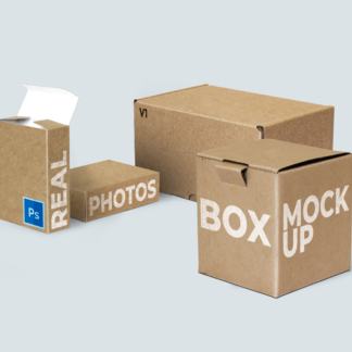 Packaging box mockup – Schachtel Vorlage