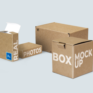 Packaging box mockup, Schachtel Vorlage, blank boxes