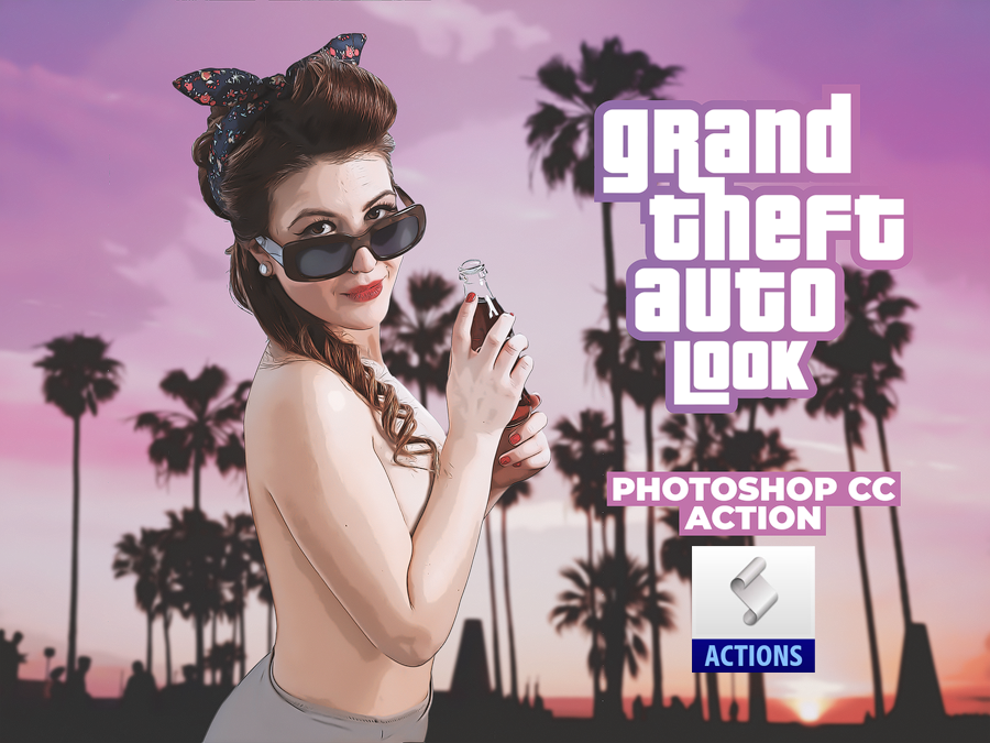 GTA Look Action Photoshop Download Grand Theft Auto