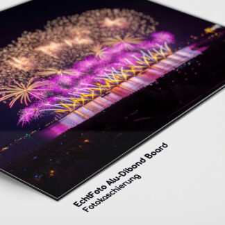 Dragon Fireworks - Alu-Dibond Feuerwerk Bild Cannes 03