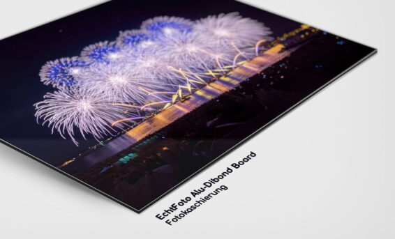 Dragon Fireworks - Alu-Dibond Feuerwerk Bild Cannes 04