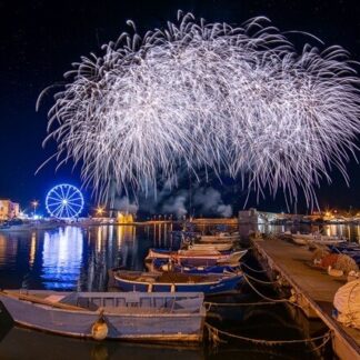 Feuerwerk Alu-Dibond Acryl Bildlizenz Stockfoto 1