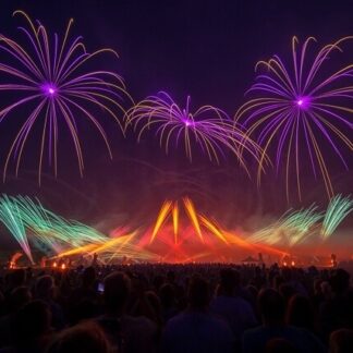 Feuerwerk Alu-Dibond Acryl Bildlizenz Stockfoto 13