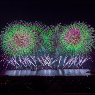 Alu-Dibond Acryl Bildlizenz Stockfoto Cannes Dragon Fireworks 2