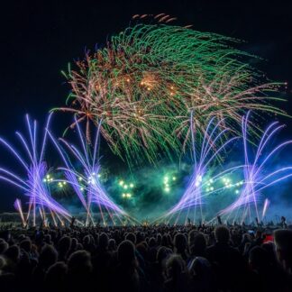 Feuerwerk Alu-Dibond Acryl Bildlizenz Stockfoto 3