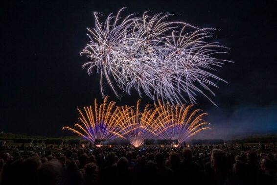Feuerwerk Alu-Dibond Acryl Bildlizenz Stockfoto 4