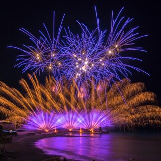 Feuerwerk Alu-Dibond Acryl Bildlizenz Stockfoto 6