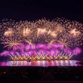 Fotoabzüge Cannes Dragon Fireworks Feuerwerk 5er Set 2