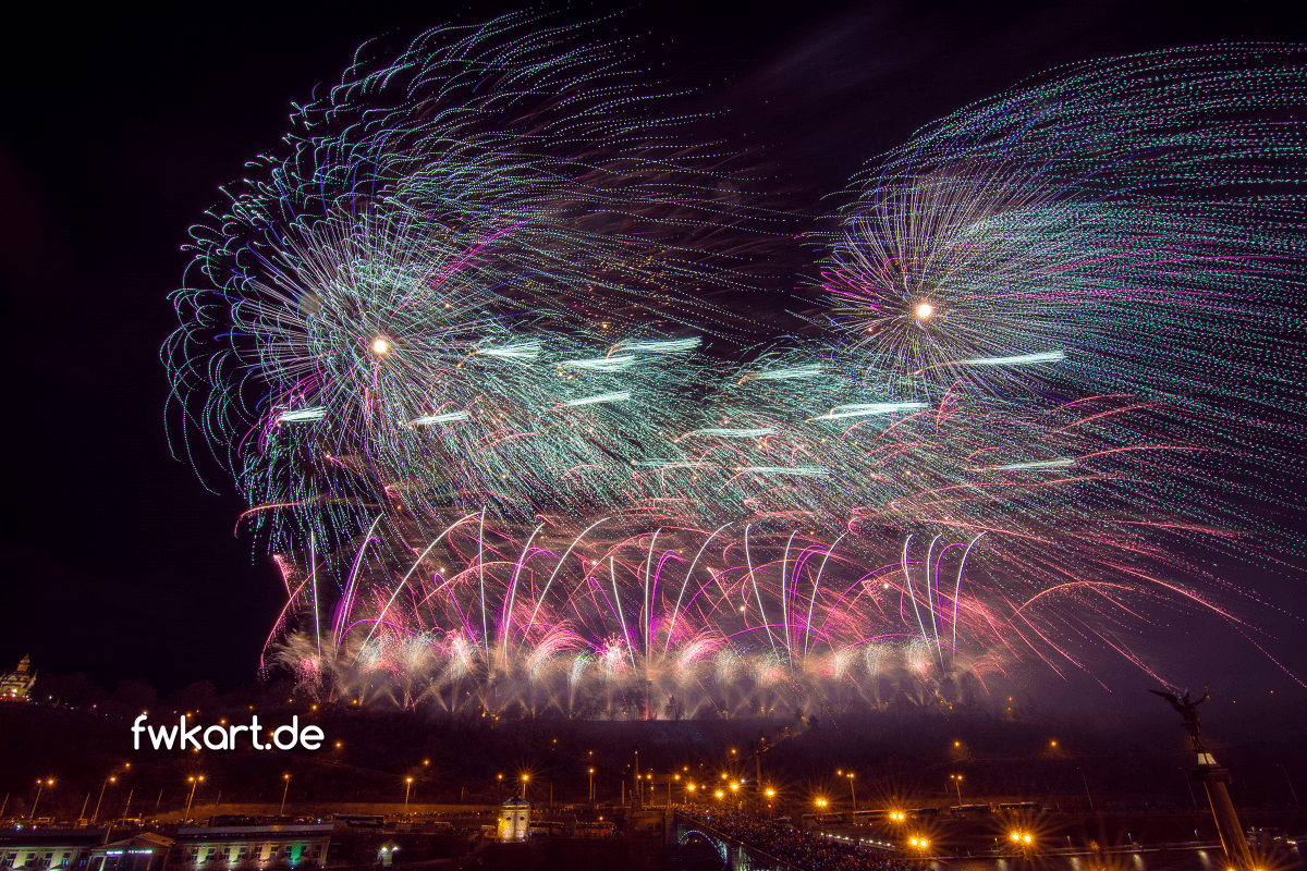 Novoroční ohňostroj Praha 2019 Makalu Fireworks 5