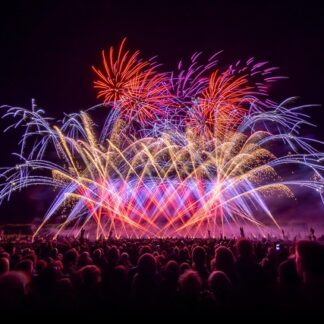 Feuerwerk Alu-Dibond Acryl Bildlizenz Stockfoto 2