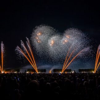 Feuerwerk Alu-Dibond Acryl Bildlizenz Stockfoto 4
