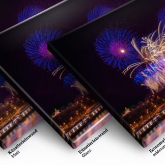 Praha Ohňostroje #01 New Year Leinwand Künstler matt glanz seidenmatt