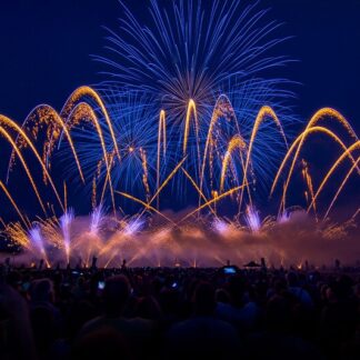 North Star Fireworks Feuerwerk Foto auf Leinwand, Acrylglas, Alu-Dibond fwkart.de