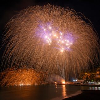 Recco Fuochi 02 Feuerwerk Foto auf Leinwand, Acrylglas, Alu-Dibond fwkart.de