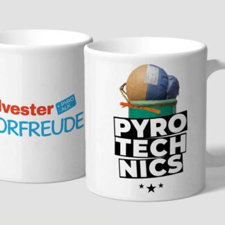 Pyro Tasse Silvester Feuerwerk Keramik Sublimationsdruck