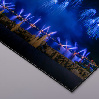 Cannes 2022 North Star Fireworks Blau - Alu-Dibond Board