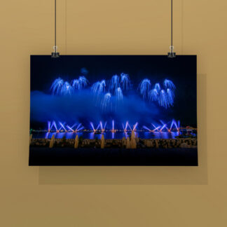 North Star Fireworks, blau – Poster (DSC1838)