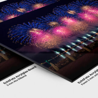 Cannes 2022 North Star Fireworks Blau-pink - Acryl-Board