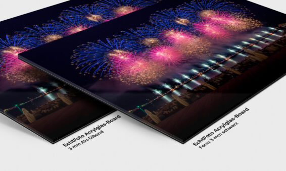 Cannes 2022 North Star Fireworks Blau-pink - Acryl-Board