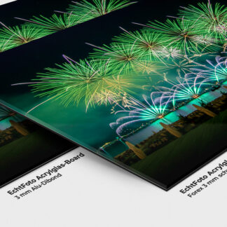 Cannes 2022 North Star Fireworks Grün - Acryl-Board