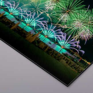 Cannes 2022 North Star Fireworks Grün - Alu-Dibond Board