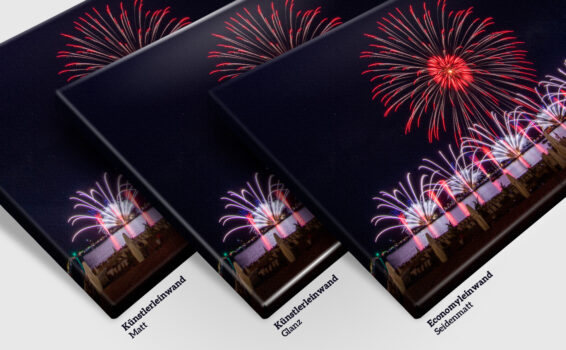 Leinwand - Cannes 2022, North Star Fireworks, rot