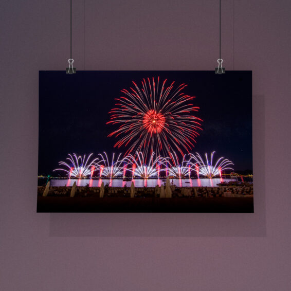 Poster - Cannes 2022, North Star Fireworks, rot 2