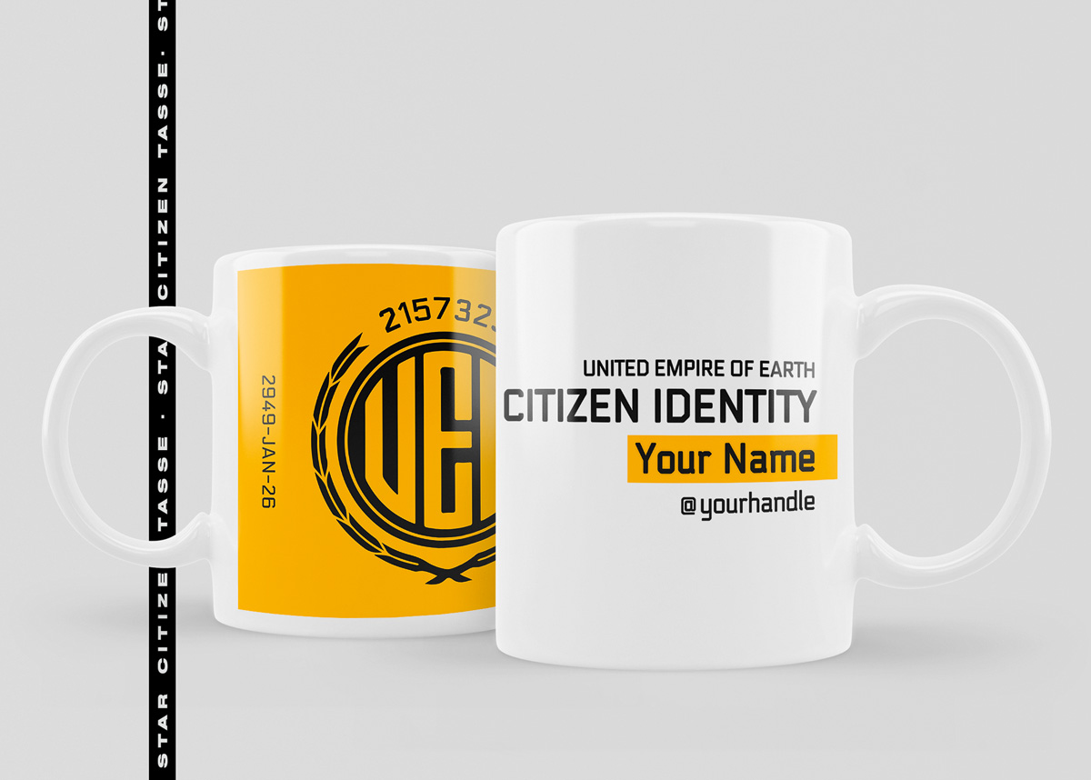 Star Citizen Tasse - UEE Identity Mug
