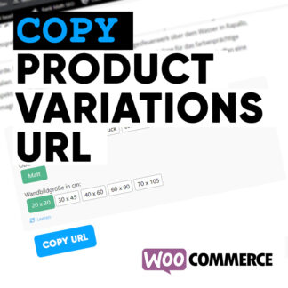 Kopiere und teile die URL von Produktvariationen​