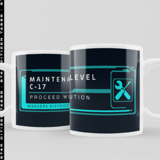 Star Citizen Maintenance Level Tasse dunkel