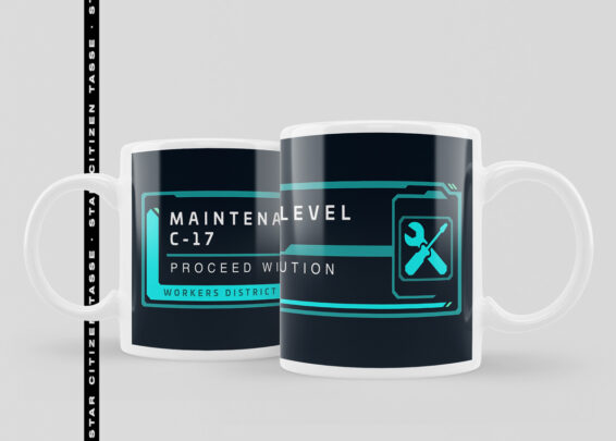 Star Citizen Maintenance Level Tasse dunkel