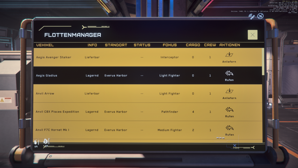 Star Citizen in Deutsch spielen In Game Menü (6)